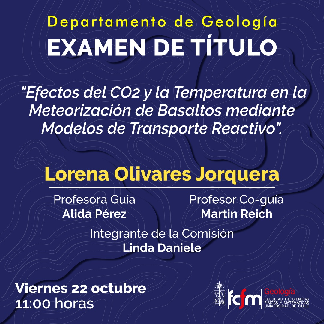 Examen grado Geología Olivares