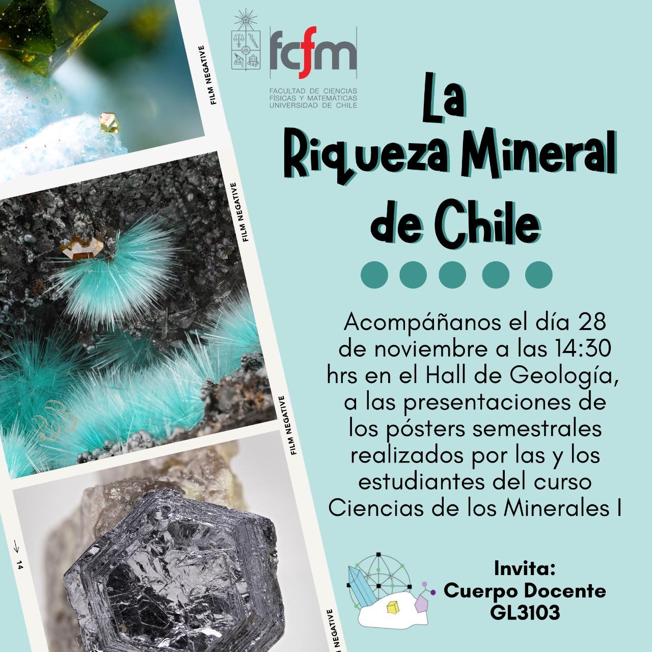 Presentación de pósters "Ciencias de los Minerales I"