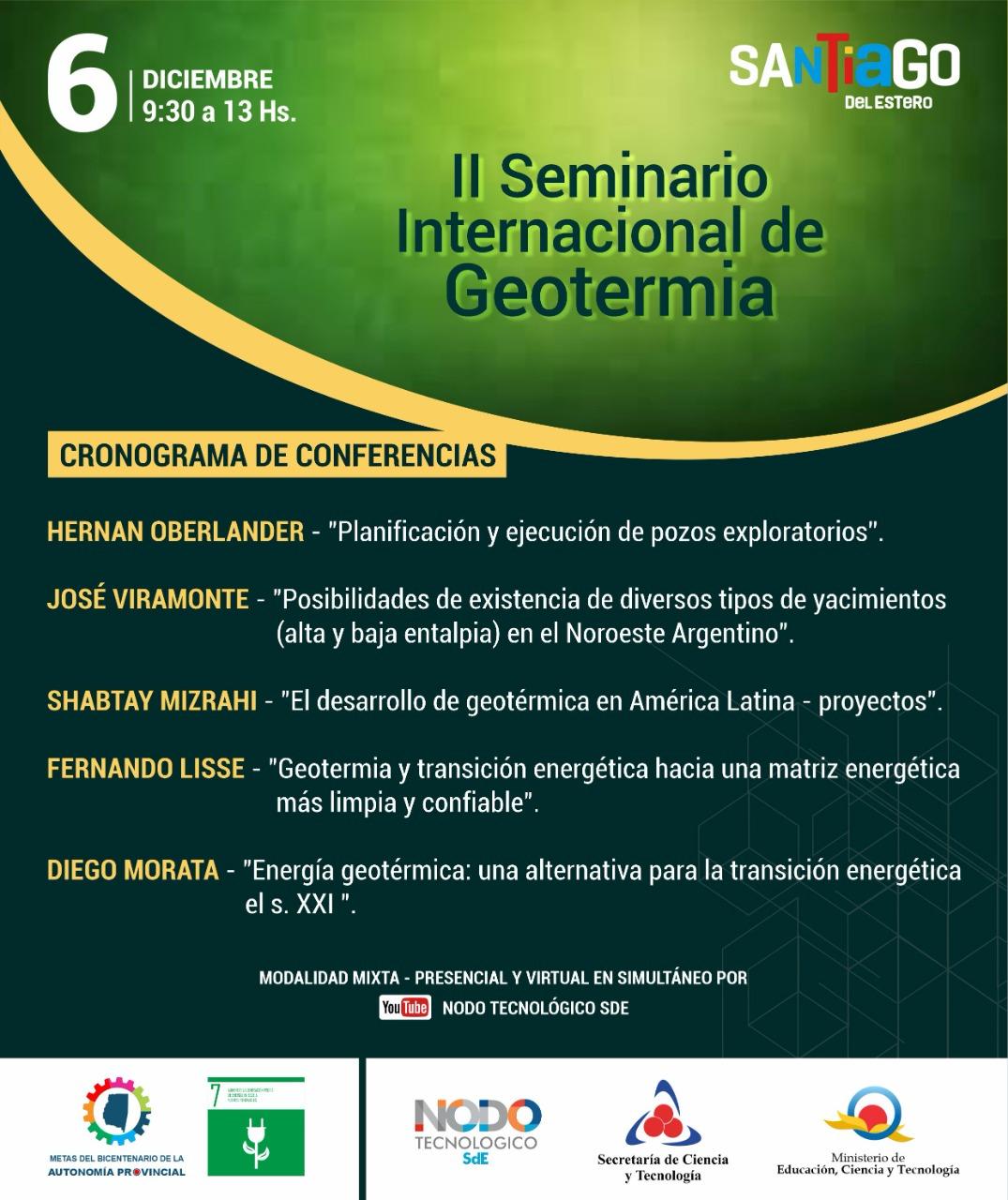 II Seminario Internacional de Geotermia