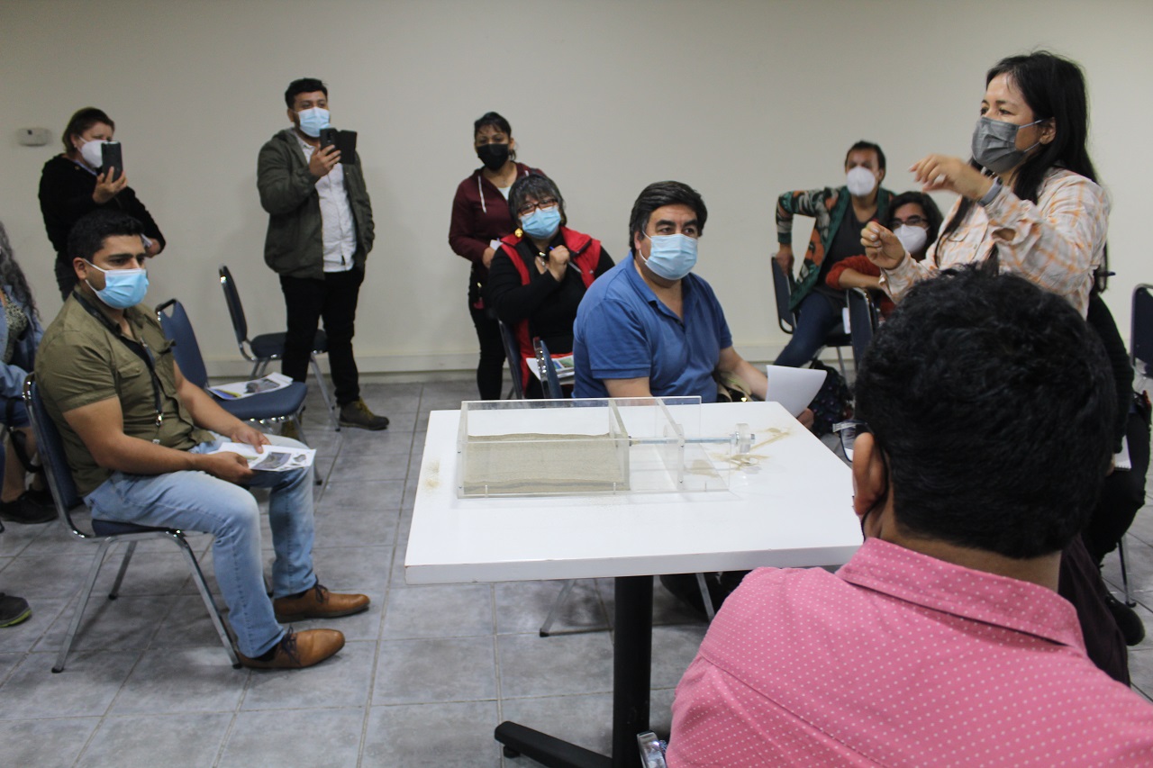 Conversatorio en terreno acerca de la Falla Cariño Botado